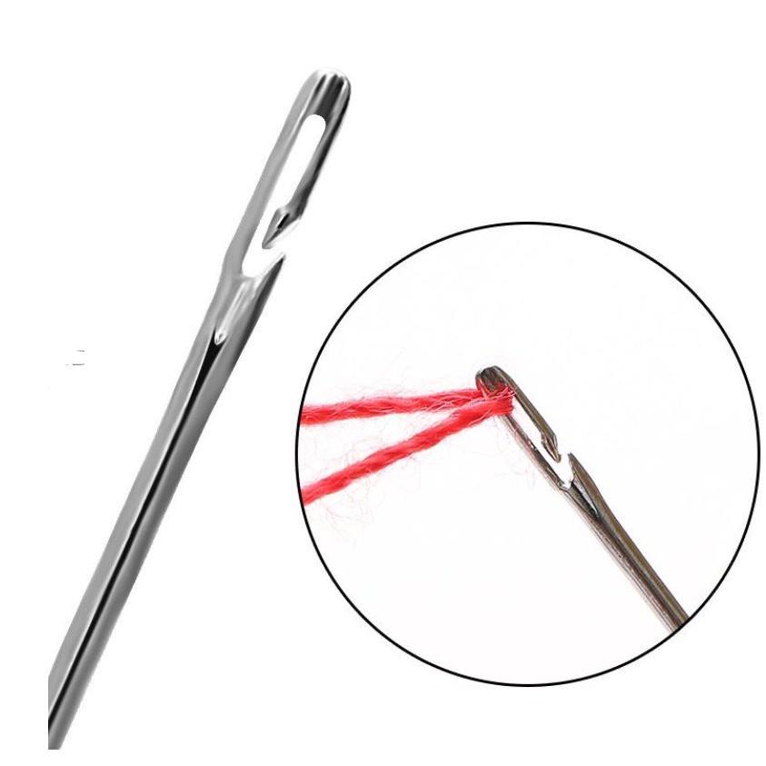 Quả ớt - Bộ 12 Kim Khâu Quần Áo Không Cần Xỏ Chỉ Kèm Hộp Đựng Tiện Dụng