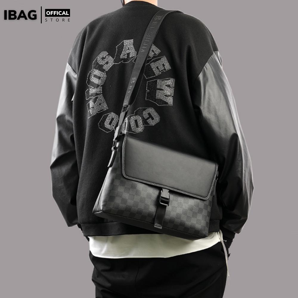 Túi đeo chéo nam nữ unisex ,Da Pu cao cấp kẻ caro,KT :31x23x8 cm,Chống thấm nước -Kiểu dáng trẻ trung, cá tính -