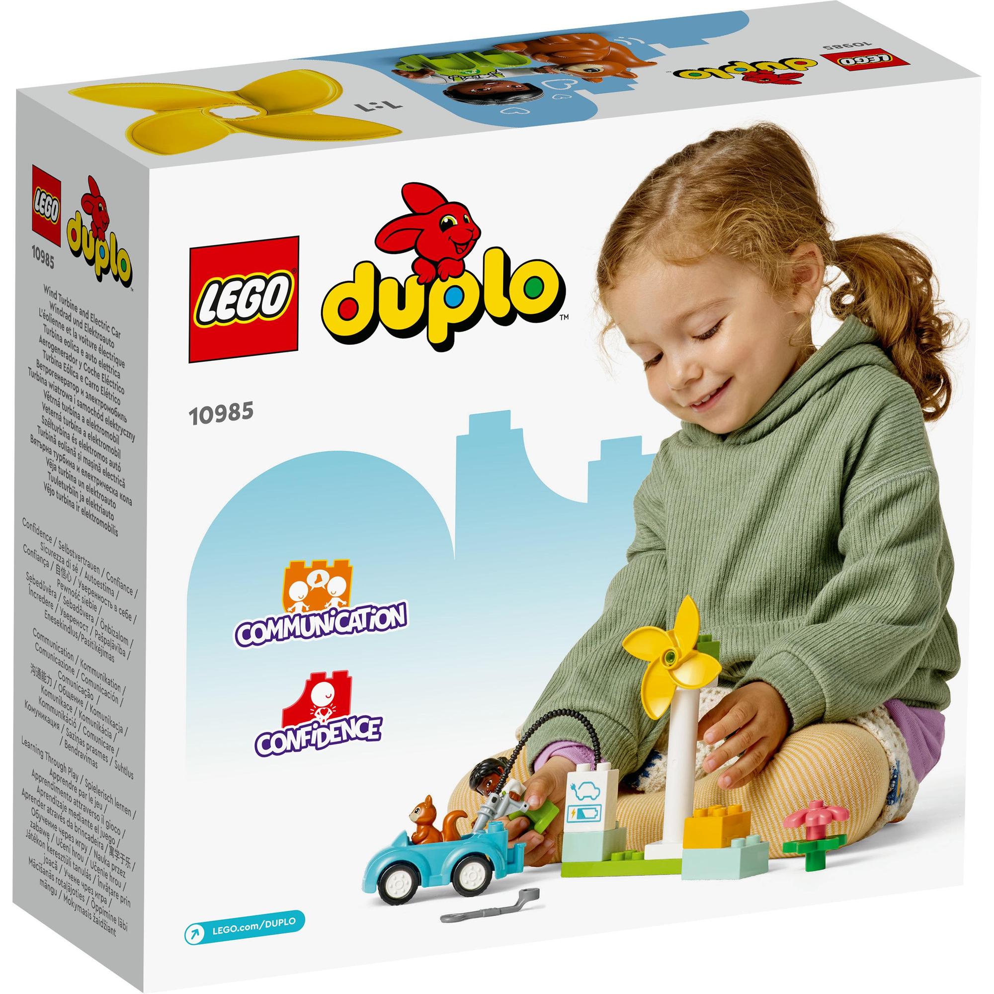 LEGO Duplo 10985 Tua Bin Gió Và Xe Điện Cho Bé (16 Chi Tiết)