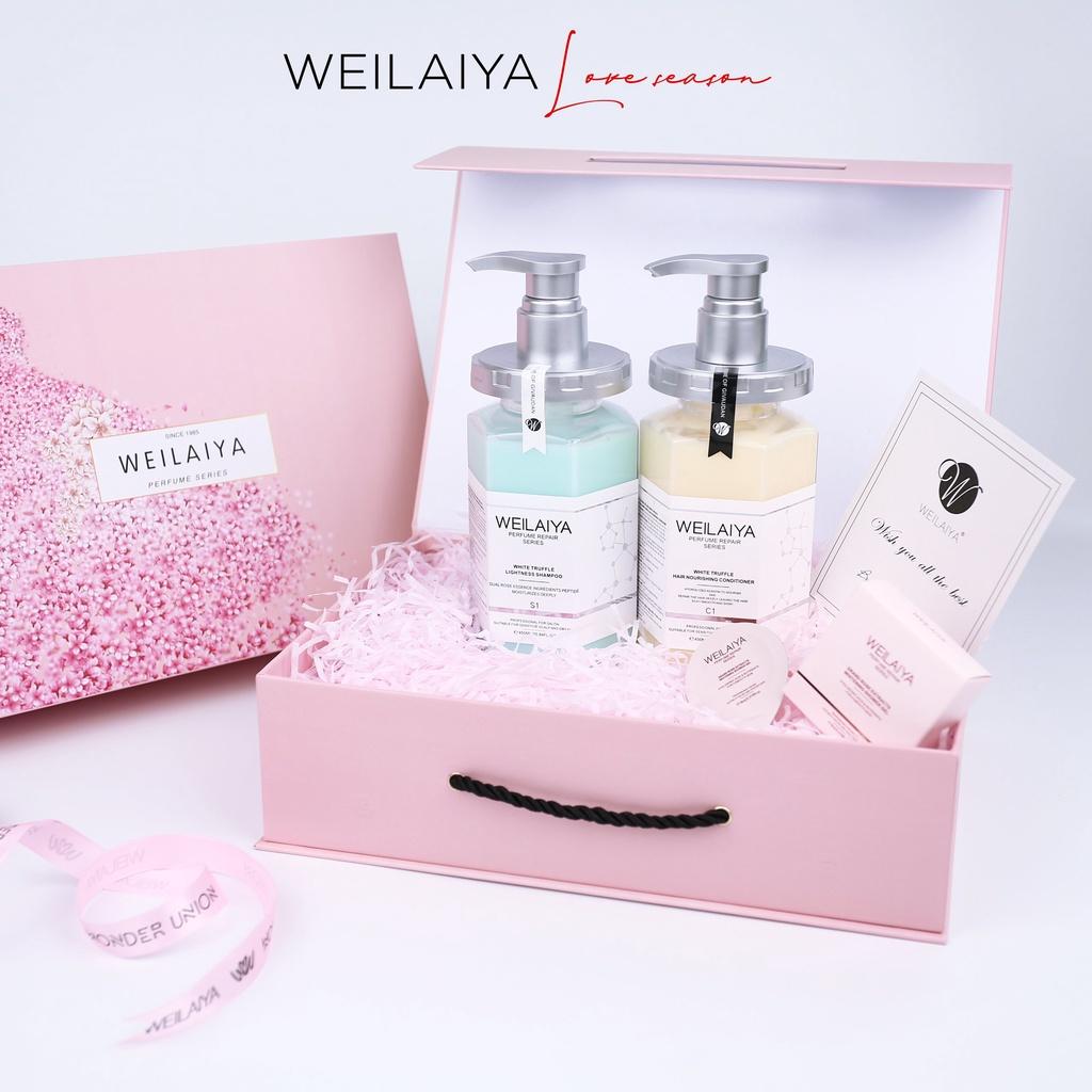 Set quà Dầu gội xả phục hồi nấm Truffle Weilaiya