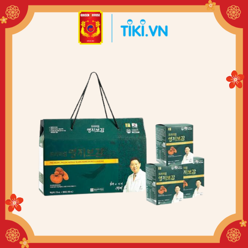 Chiết Xuất Linh Chi & Hồng Sâm Hàn Quốc 6 Năm Tuổi Ginseng House - Hộp 30 gói