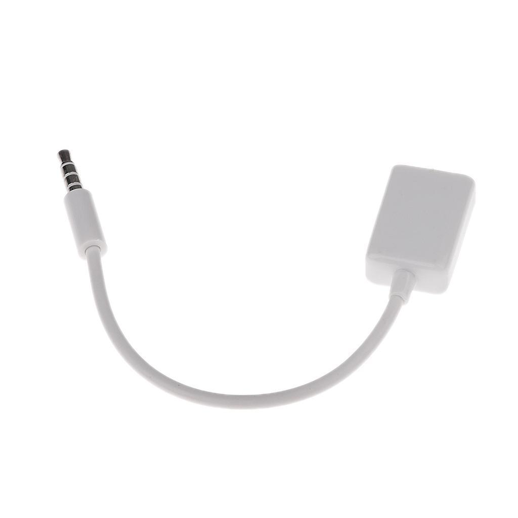 4-8pack 3.5mm Male AUX Audio Plug Jack To USB 2.0 Female Converter Cord Cable