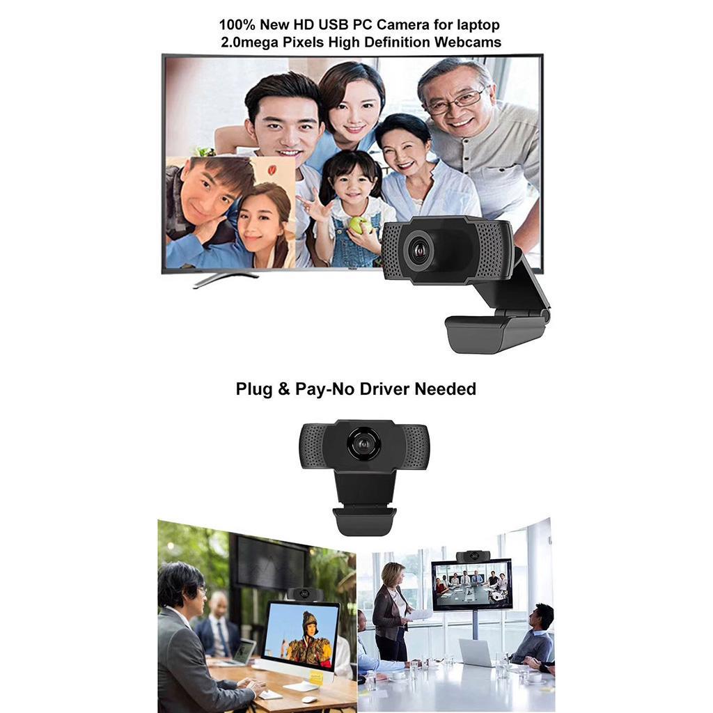 Laptop Desktop PC USB Web Camera with Dual Mic