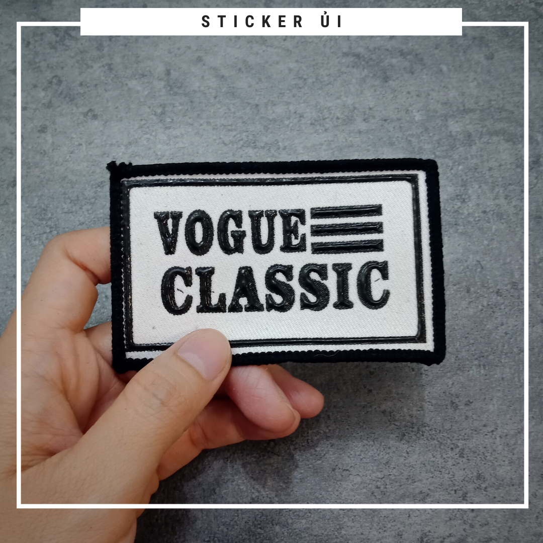 Phụ kiện trang trí áo thun tay lỡ unisex: Logo Sticker Patch Ủi Quần Áo, BALO, quần jogger chuẩn local brand streetstyle