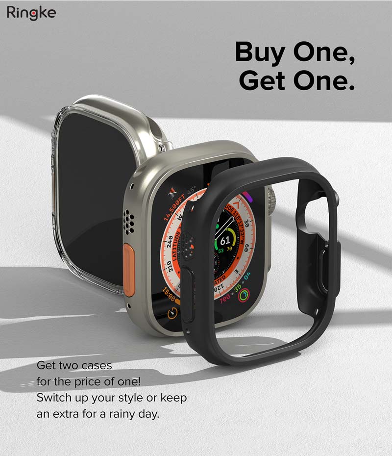 Bộ 2 Ốp dành cho Apple Watch Ultra RINGKE Slim - Hàng Chính Hãng