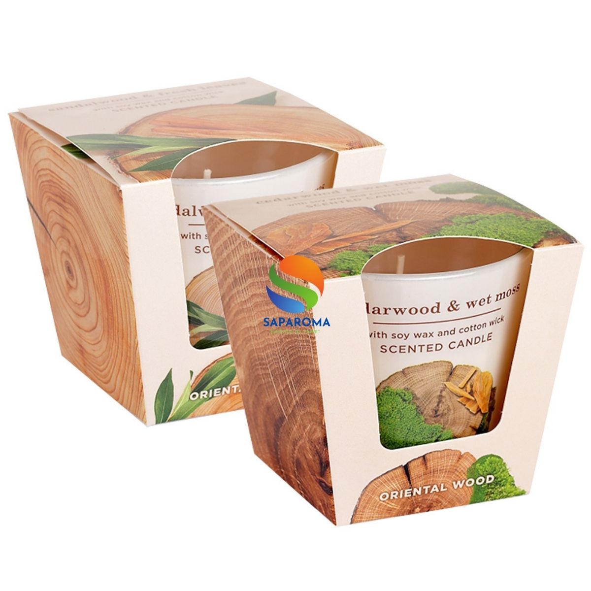 Combo 2 ly nến thơm tinh dầu Bartek Oriental Wood 115g - gỗ đàn hương, nến trang trí, thơm phòng, thư giãn, hỗ trợ khử mùi