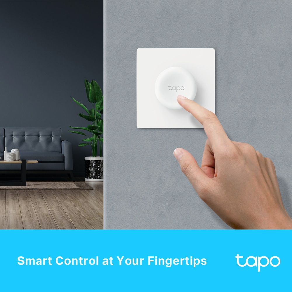 Công tắc thông minh điều khiển đèn TP-Link Tapo S200D | Cần kết hợp Hub Tapo | Dễ lắp đặt | Bảo hành 1 năm | Hàng Chính Hãng