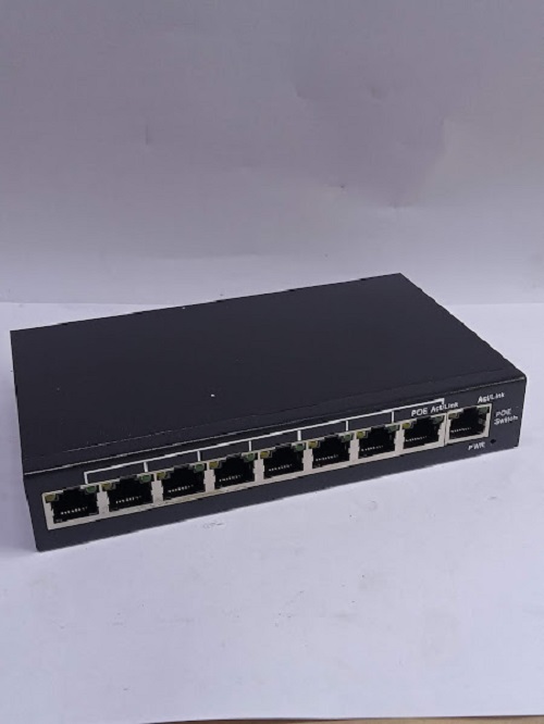 Switch Poe 9 port (8 Poe + 1 Utp) chuẩn 10/100m