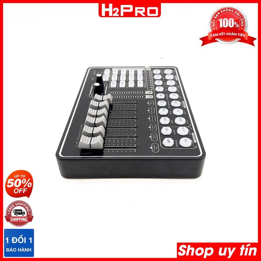 Sound card livestream K9 Bluetooth H2PRO, Sound card K9 thu âm chuyên nghiệp, hát karaoke online hay