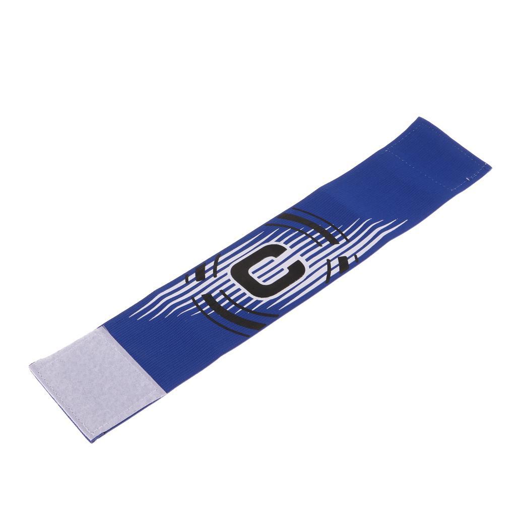 3-5pack Captain Armband Football Soccer Sports Adjustable Arm Bands Blue