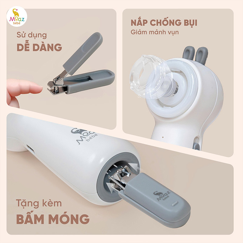 Máy dũa móng tay cho bé Moaz Bebe MB-118