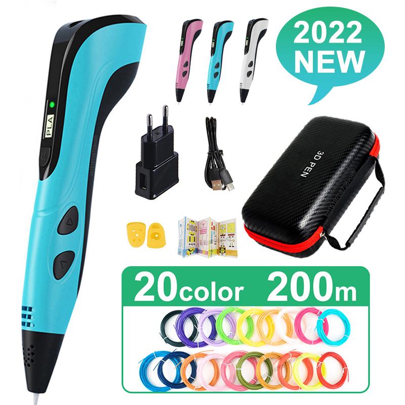 2022 Bút in 3D mới Bộ 3D Bộ cho trẻ em Chidren tự làm món quà sinh nhật sinh nhật của trẻ em