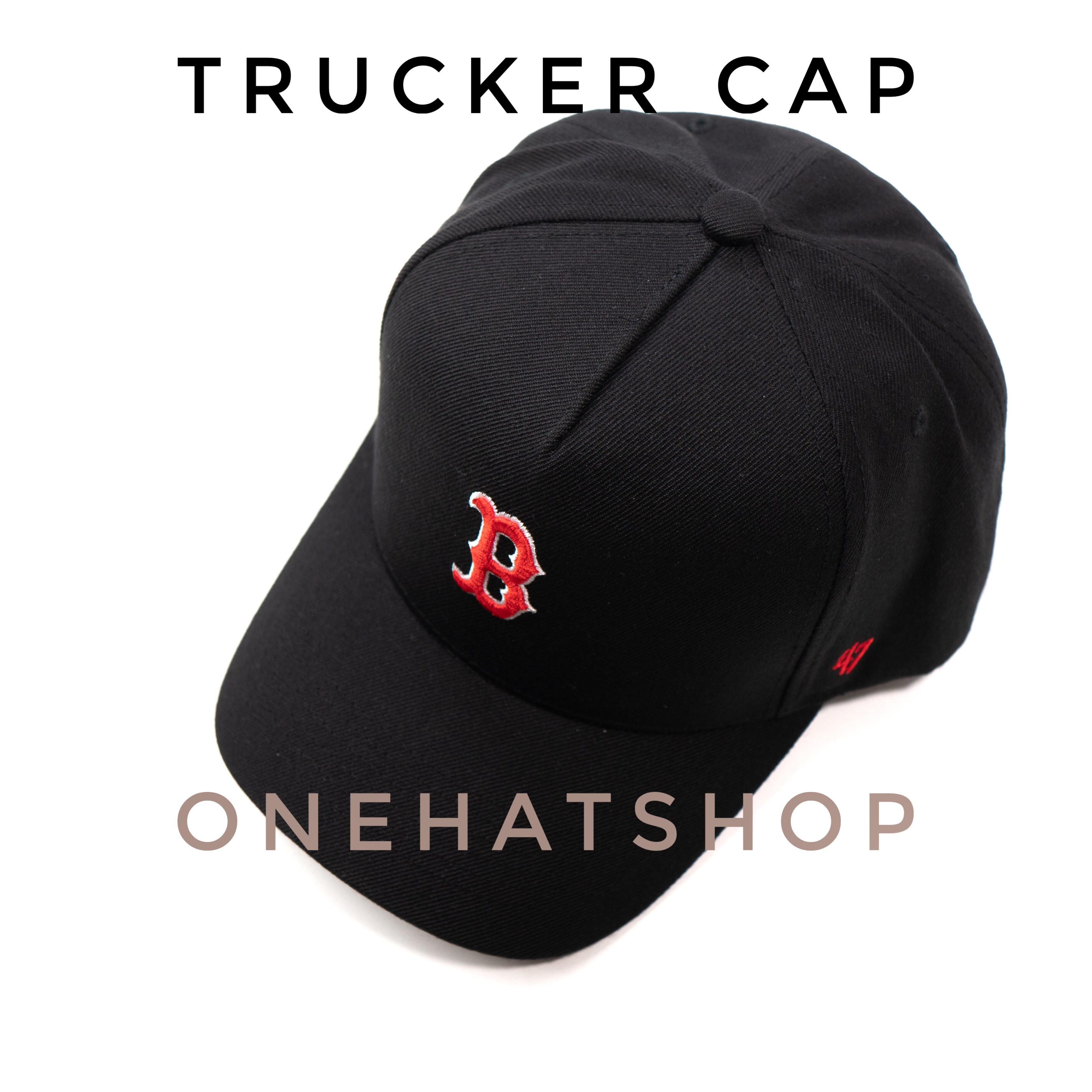 Nón Lưỡi Trai Vành Cong fom Trucker Logo chữ B quai cài nút