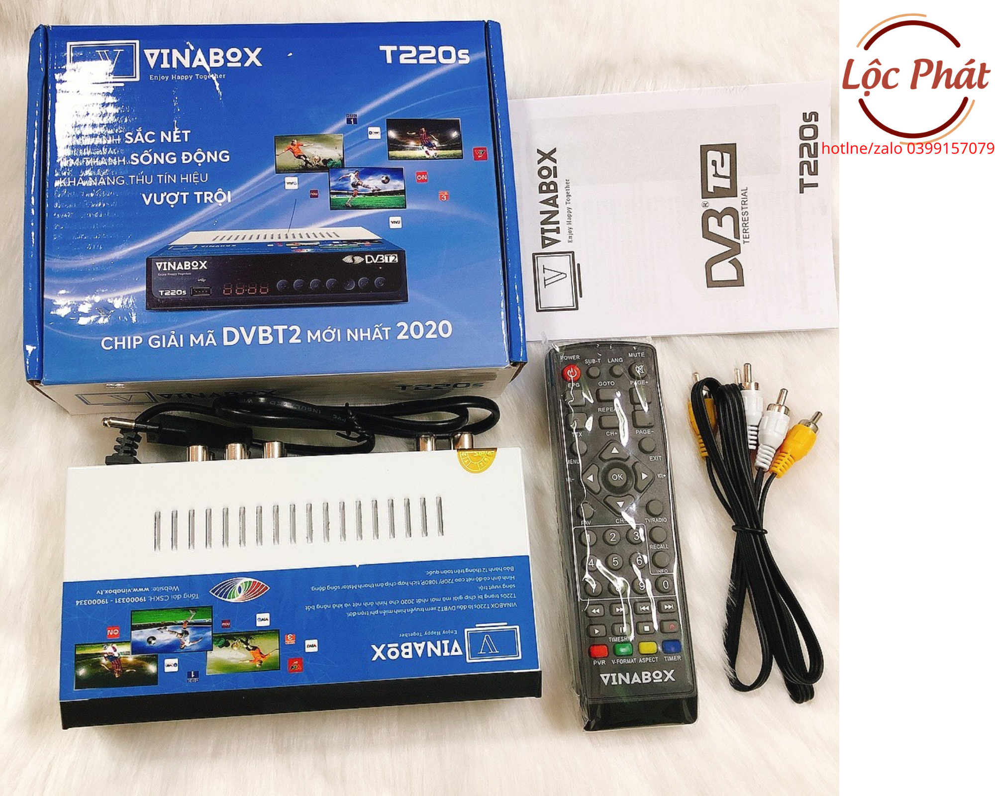 Đầu Thu  KTS DVB T2 Vinabox T220S Thế Hệ Mới 2021 – XEM TRUYỀN HÌNH MIỄN PHÍ- HÀNG CHÍNH HÃNG