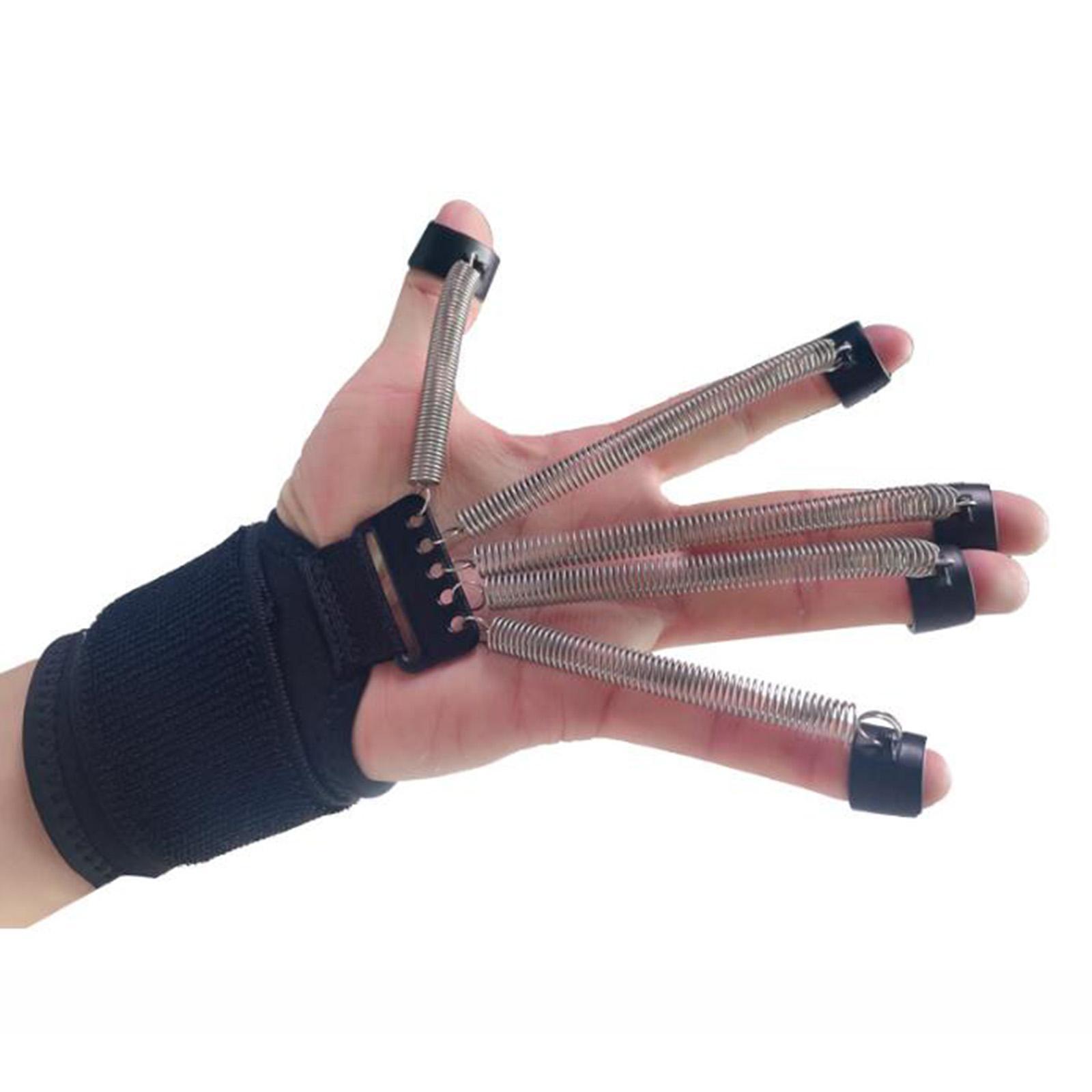 Finger Strengthener, Elastic Finger Exerciser & Hand Grip Strengthener Trainer, Portable Forearm Grip Workout for Improving Finger and Wrist Strength