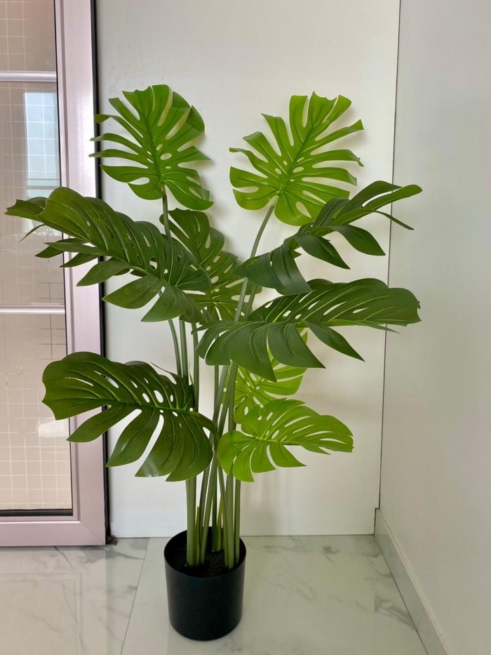 Trầu bà lá xẻ nam mỹ monstera - Cây giả trang trí VNG