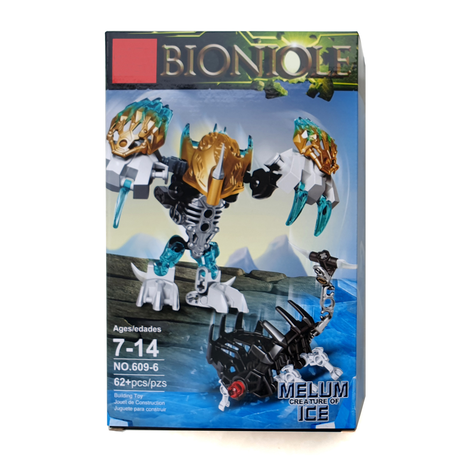 Mô hình Robot tự lắp ráp Bionicle 609-6 Melum Ice - Đồ chơi sáng tạo