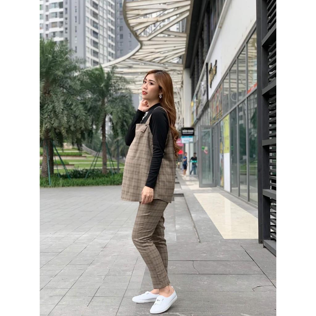 Quần baggy bầu - quần bầu công sở Mùa Hè, có túi -