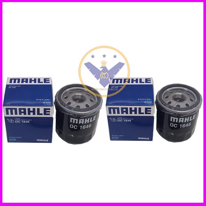 COMBO 2 Lọc nhớt chính hãng Mahle cho xe Toyota Vios, Wigo, Yaris, Rush, Camry, Corolla cross OC - 1646