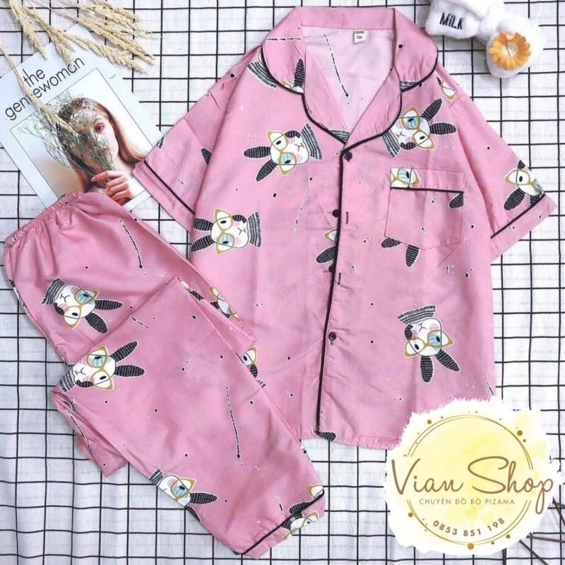 Bộ đồ pijama  Bộ Đồ Ngủ Mặc Nhà Kate Thái Cộc Đùi Hoạ Tiết Dễ Thương