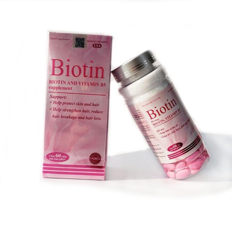 BIOTIN ROTEX PHARNA USA Chai 60 Viên - Rostex- Tủ Thuốc Bảo Châu