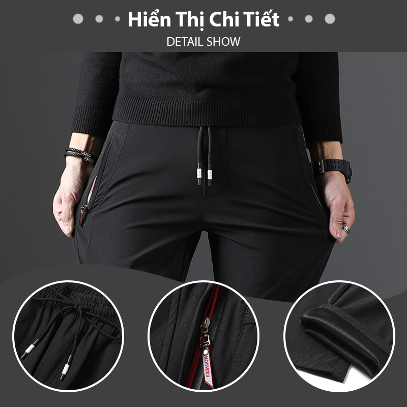 Quần thể thao nam jogger mã TT78 thể dục kiểu thun trơn bó ống Hàn Quốc đẹp ống dài