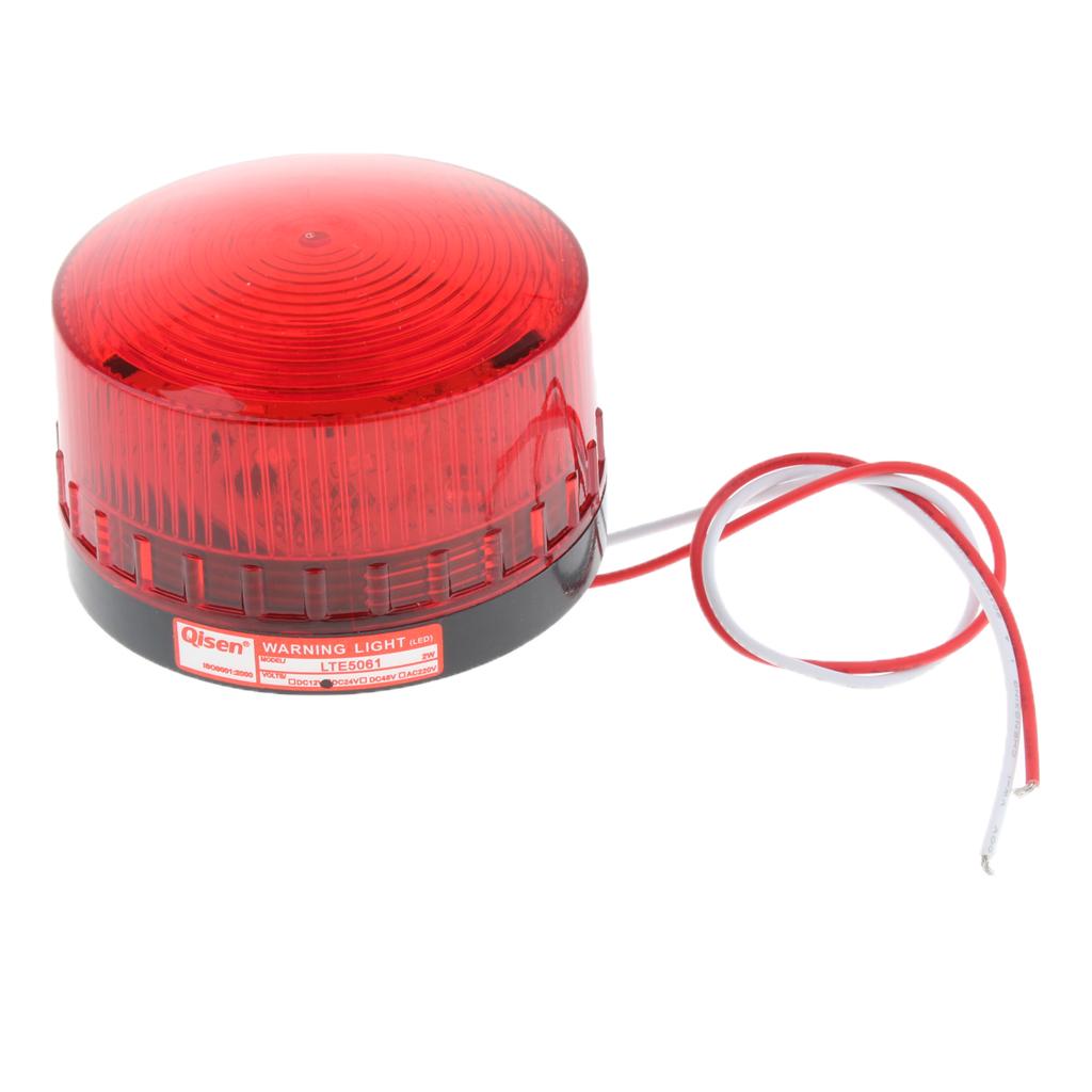 2 Pieces/pack 24V Always-On Warning Beacon Lights, Red