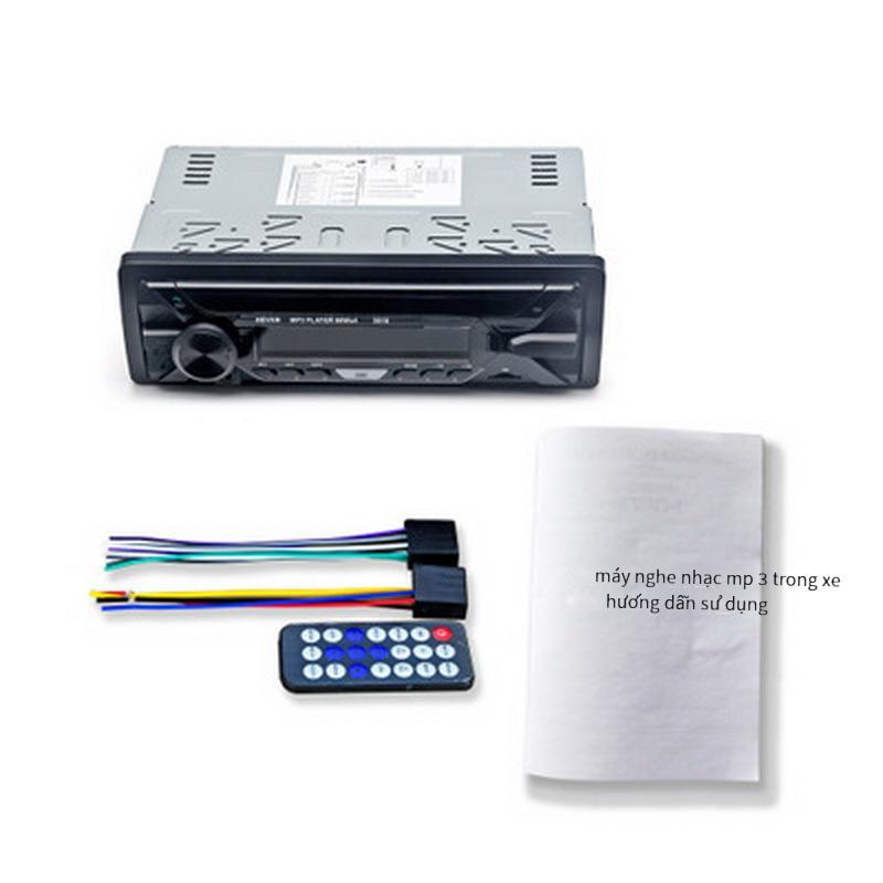 Bảng điều khiển một trục có thể tháo rời phong cách mới nhất RDS/AM/FM trục đơn xe hơi Bluetooth MP3 thẻ USB đa năng 12V máy nghe nhạc