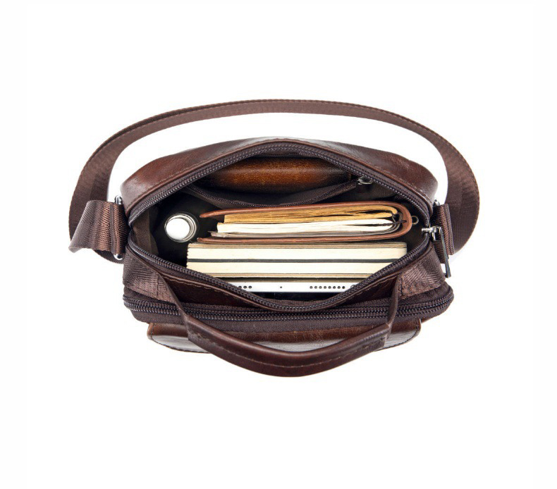 Túi đeo chéo nam DA BÒ THẬT – BEE GEE DCN9398