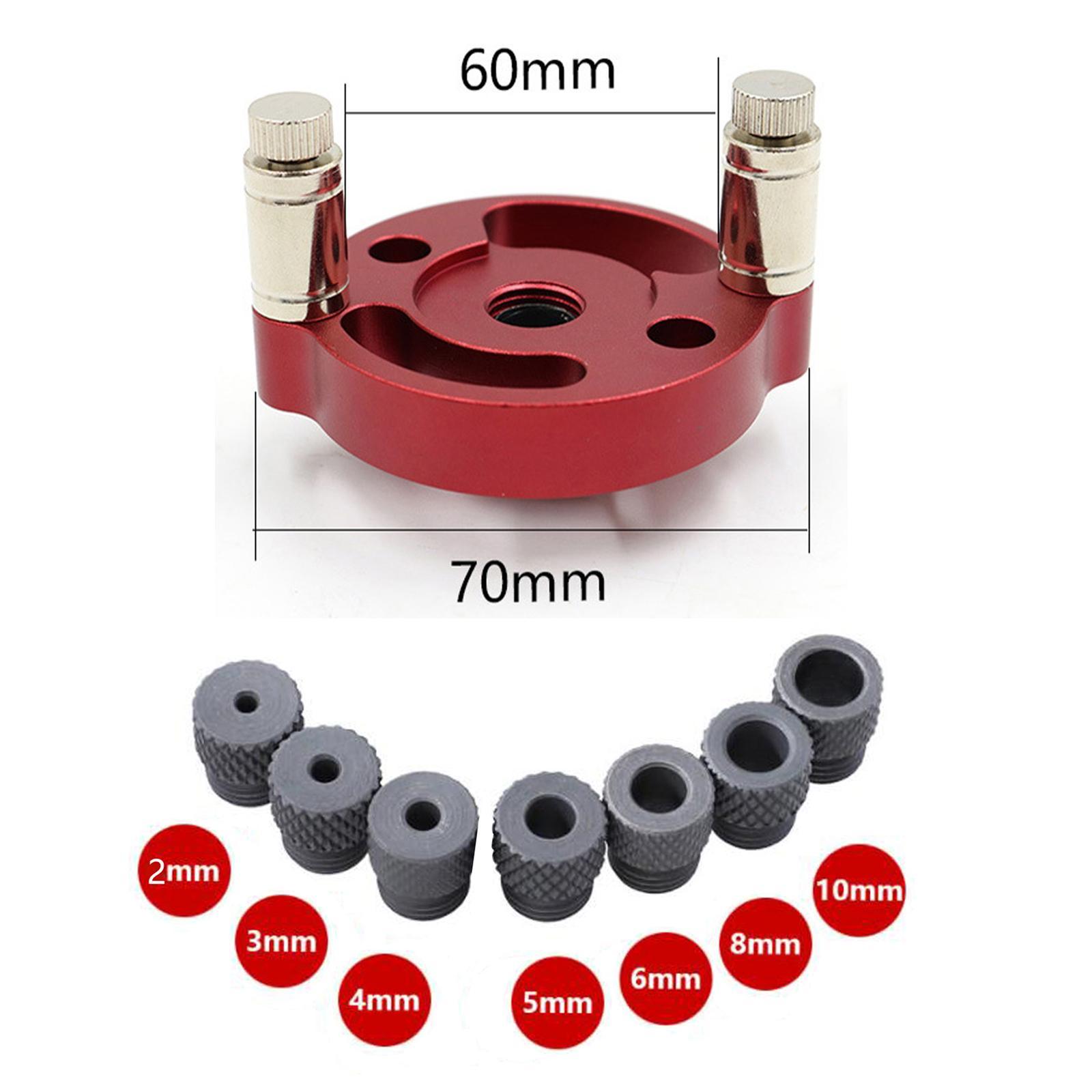 2Set 2-10mm Self-Centering Doweling Jig Set Vertical Hole Puncher Locator