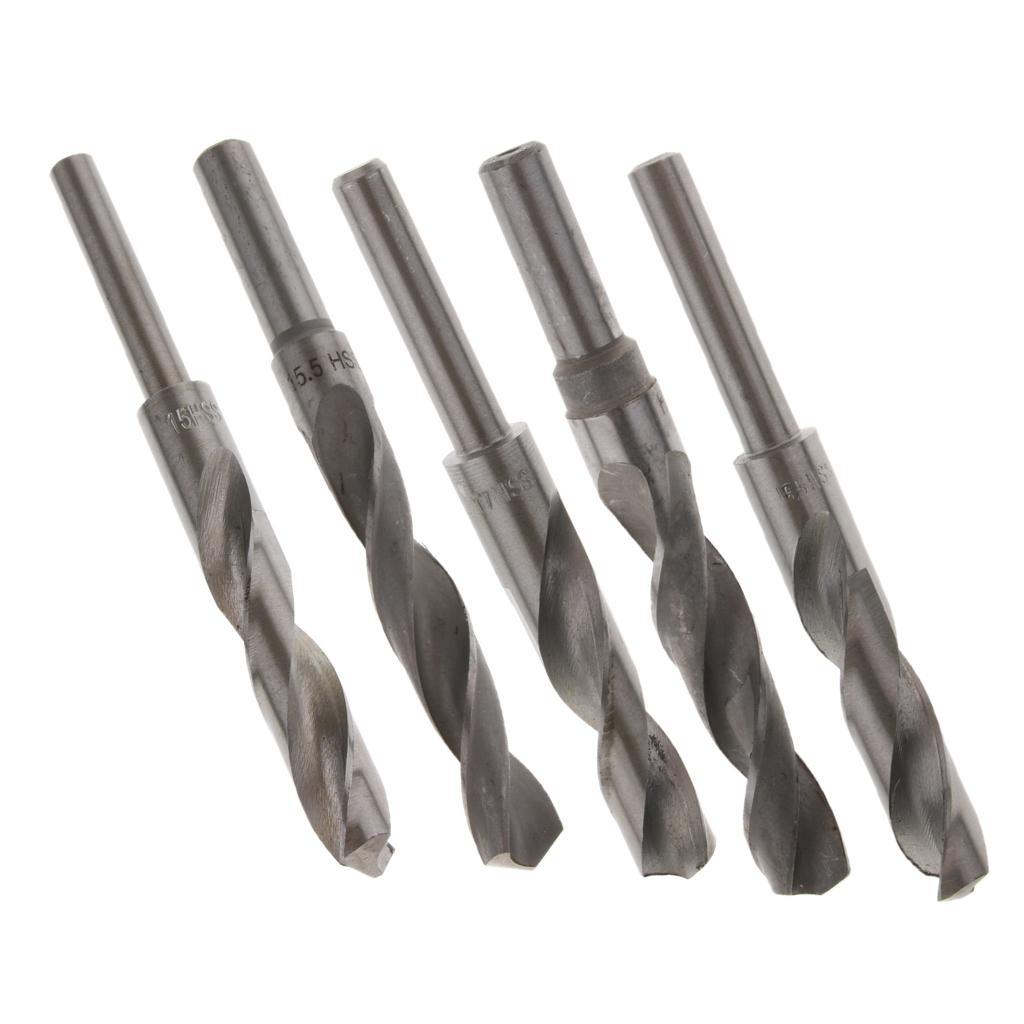 2x1Pc High Speed Steel 1/2 Drill Straight Shank Metal Drill Bit 15mm