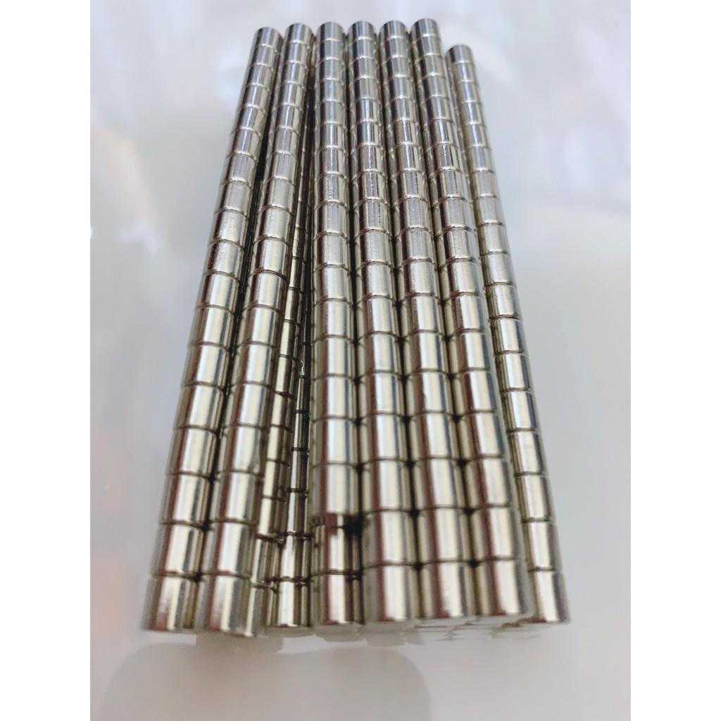 Bộ 10 viên nam châm đất hiếm D6x6mm siêu hút