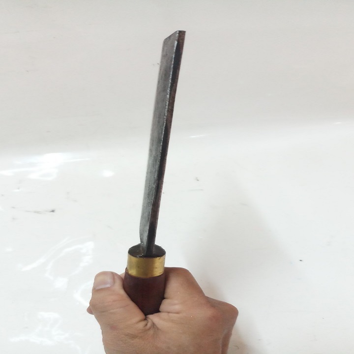 DAO THÉP NHÍP XE BẢNG VUÔNG CÁN GỖ CHẶT XƯƠNG SƯỜN,HEO,GÀ,VỊT...