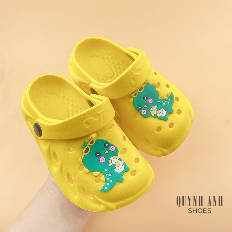 Dép Sục Kín Mũi Trẻ Em Bé Trai Bé Gái QA Shoes Đế Nhẹ Chống Trơn Thoáng Khí