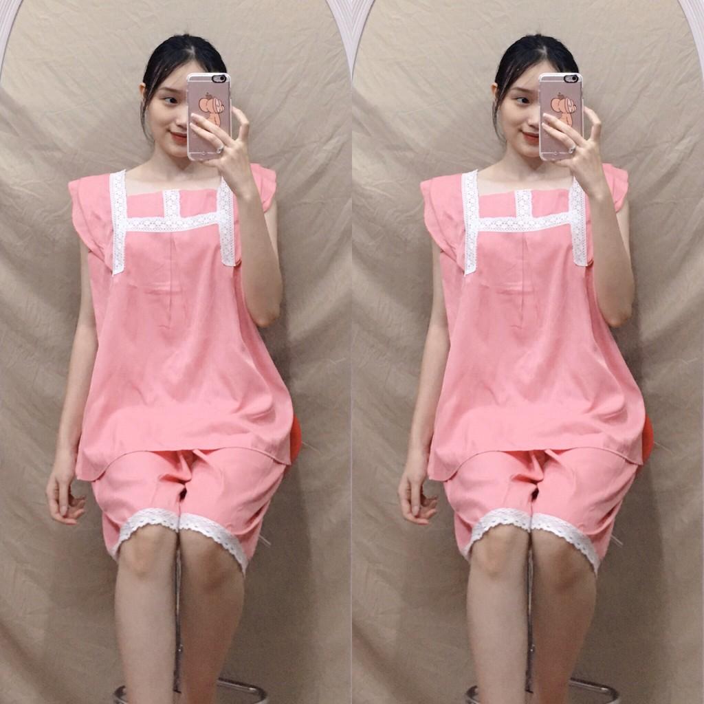 Bộ bầu dáng thời trang chất đũi mát