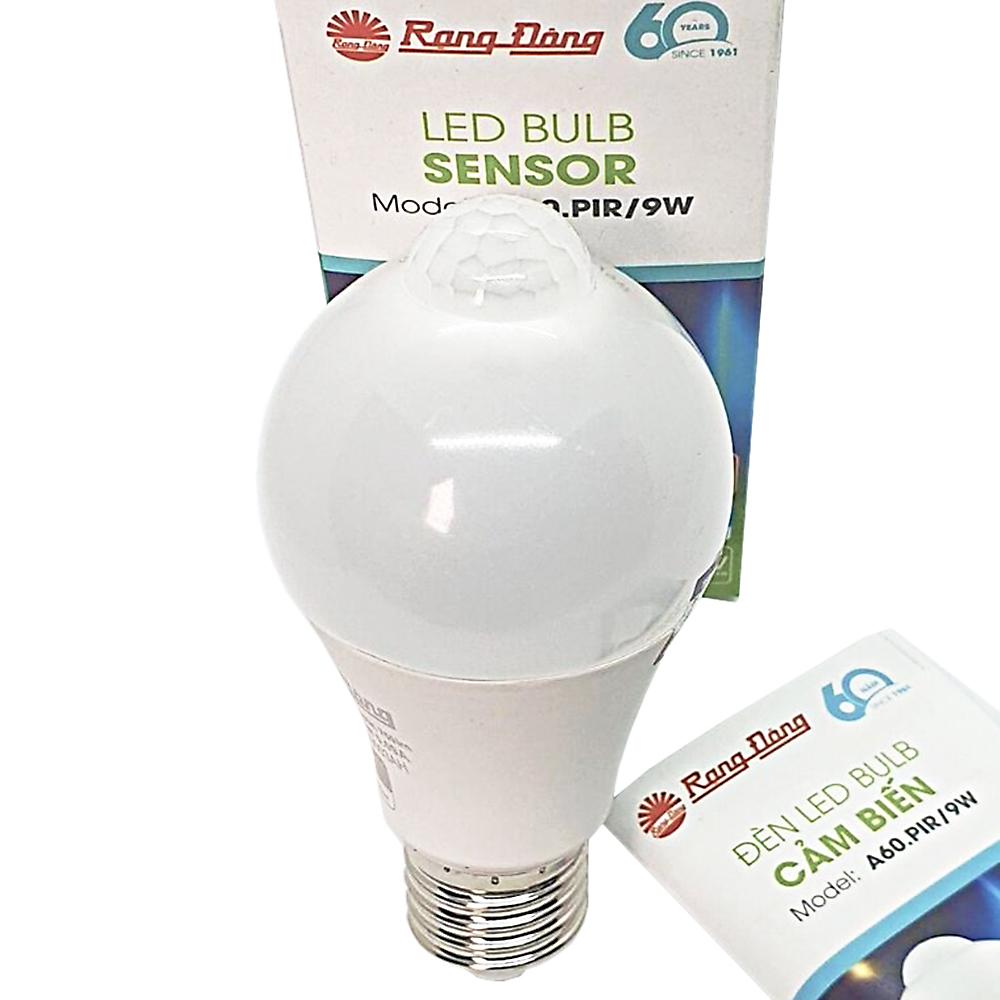 Bóng đèn LED Bulb cảm biến Rạng Đông A60/9W.PIR