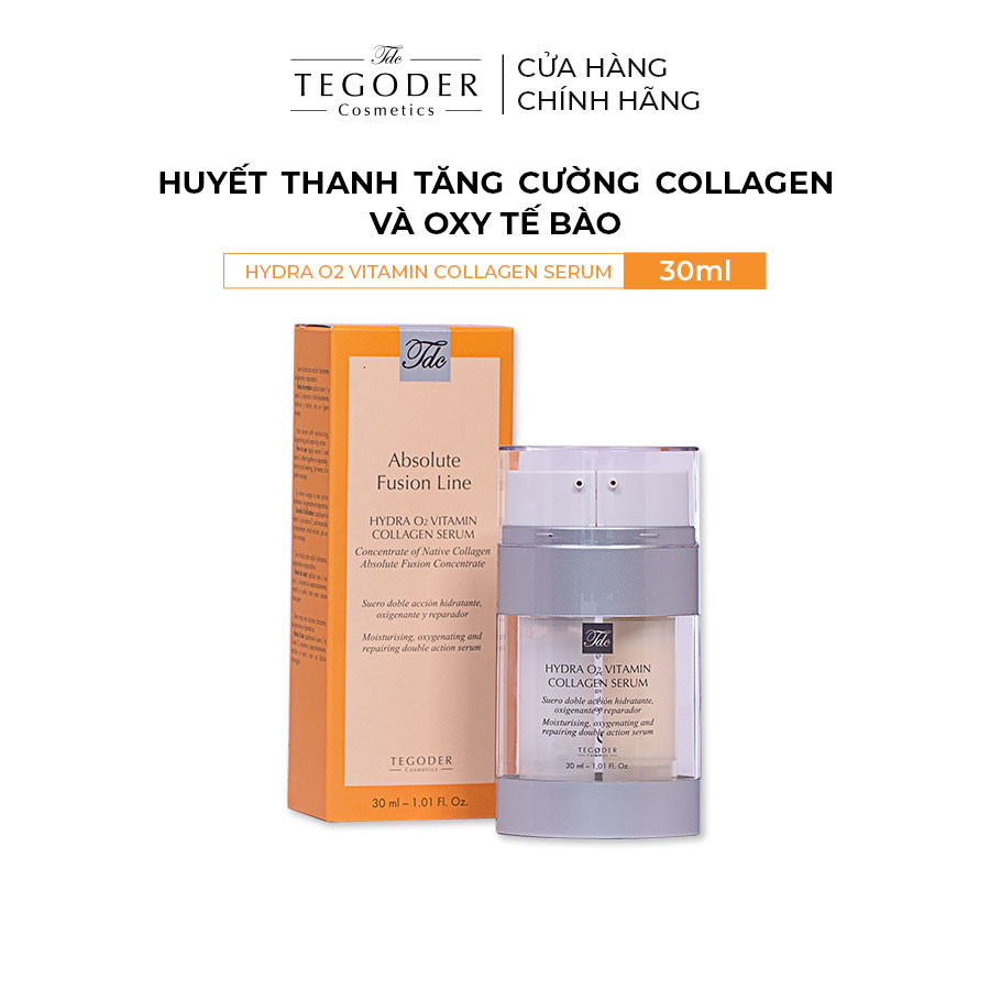 Tinh chất collagen tác động kép chống lão hóa Tegoder Hydra O2 Vitamin Collagen Serum 15+15 ml Mã 6057