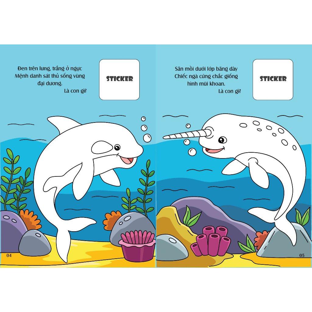 Sách - Combo 6 Cuốn Bé Tô Màu Khám Phá (Kèm 20+ hình dán Sticker vui nhộn (VT -MK)