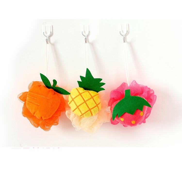 BÔNG TẮM TẠO BỌT HÌNH TRÁI CÂY SIÊU DỄ THƯƠNG CHẤT LIỆU MỀM MẠI BẢO VỆ DA