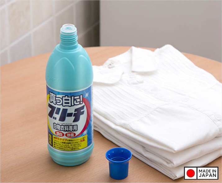 Combo 02 chai Nước tẩy trắng không màu, không mùi Rocket 600ml - Nội địa Nhật Bản