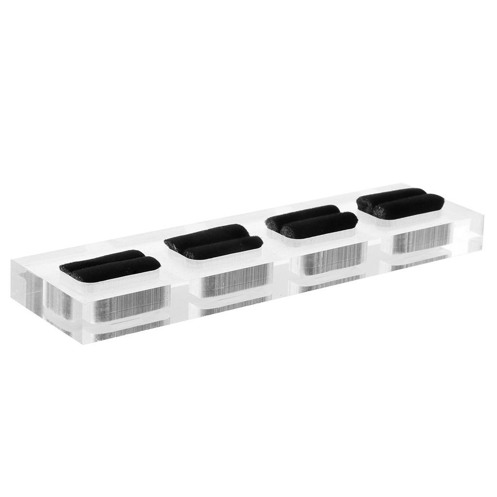 Acrylic Jewelry Display Ring Holder Rack Organizer Case Tray Stand