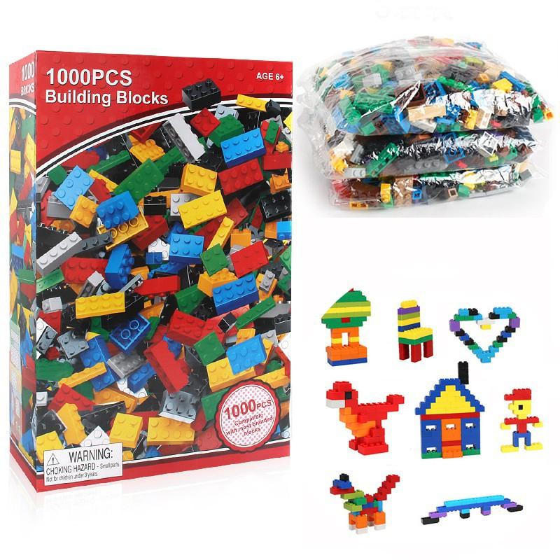 Bộ Xếp Hình Lego 1000 Chi Tiết Hộp Đỏ Cho Bé Sáng Tạo