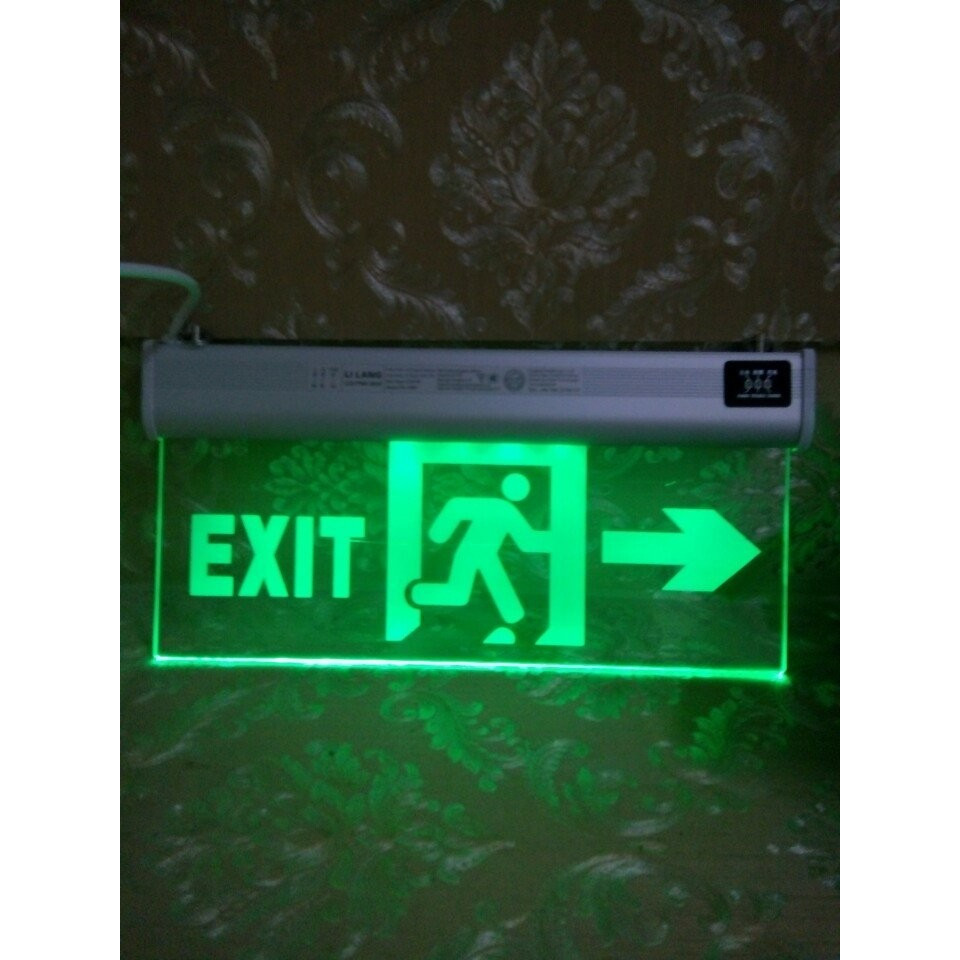 Đèn Exit mica 1 mặt chỉ hướng CSC06-05