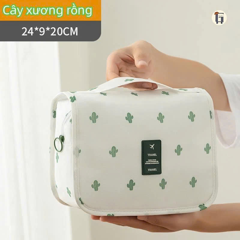 Túi Đựng Đồ Cá Nhân Du Lịch , Túi Đựng Mỹ Phẩm Kiểu Hàn Quốc MÀU CAM