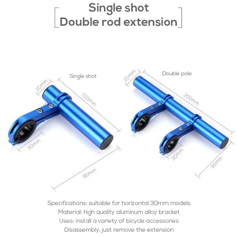 Bicycle Flashlight Holder Handlebar Extender Bike Frame Extension Mount Holder Multi-function Extension Frame Bike Accessories