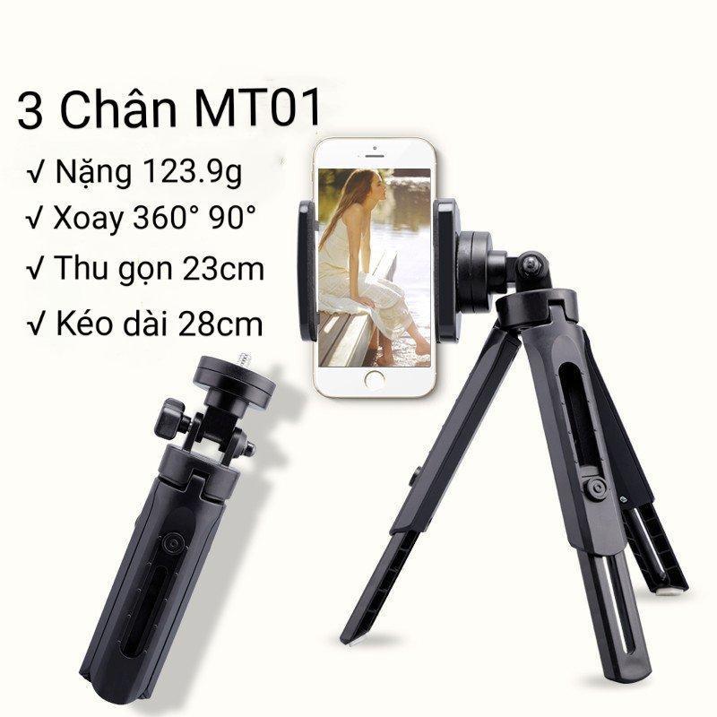 GẬY TRIPOD SUPPORT QUAY VIDEO, GIÁ ĐỠ ĐIỆN THOẠI BA CHÂN