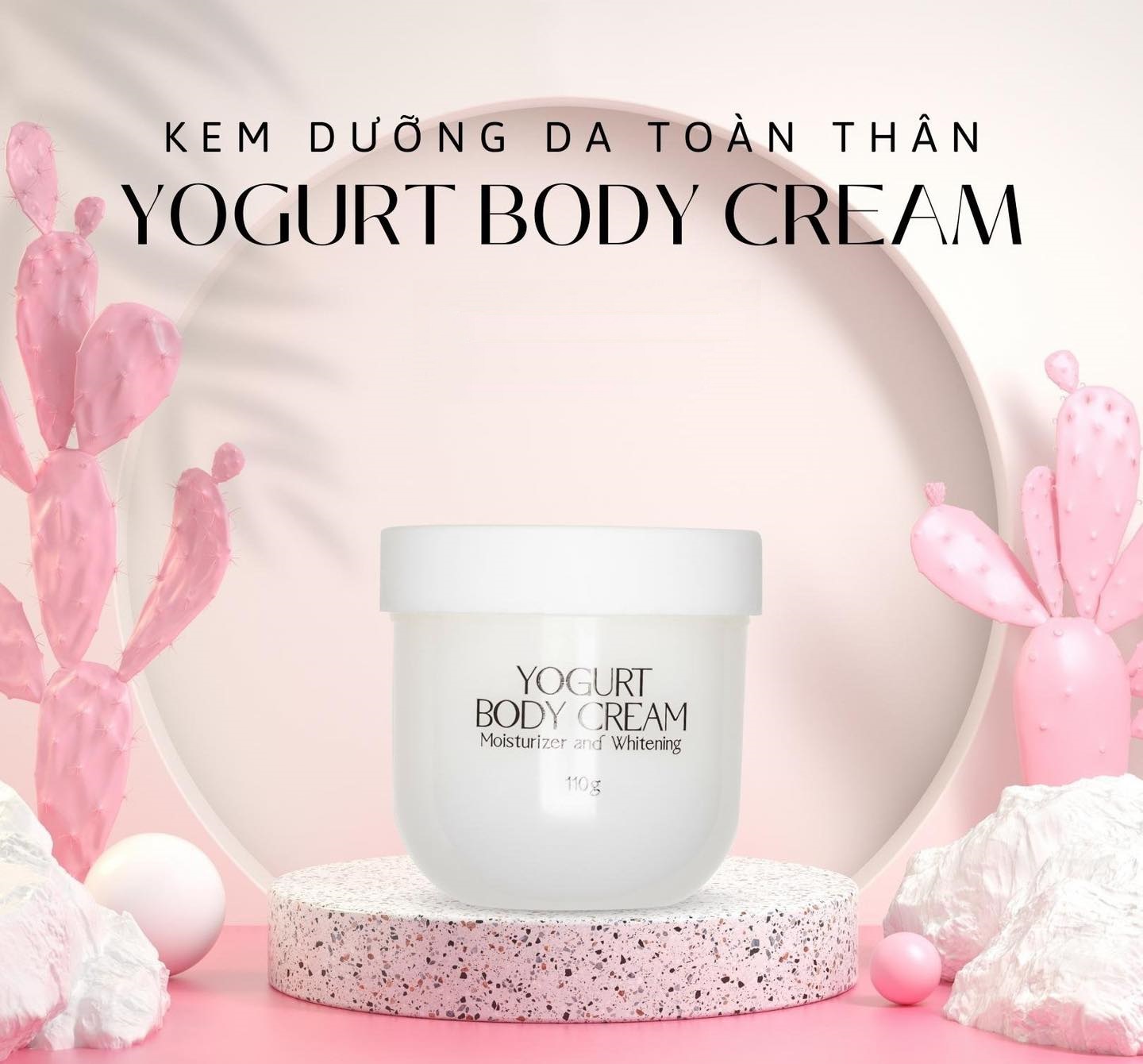 Kem Dưỡng Trắng Da Toàn Thân Body Sữa Chua yogurt Hanayuki 110g