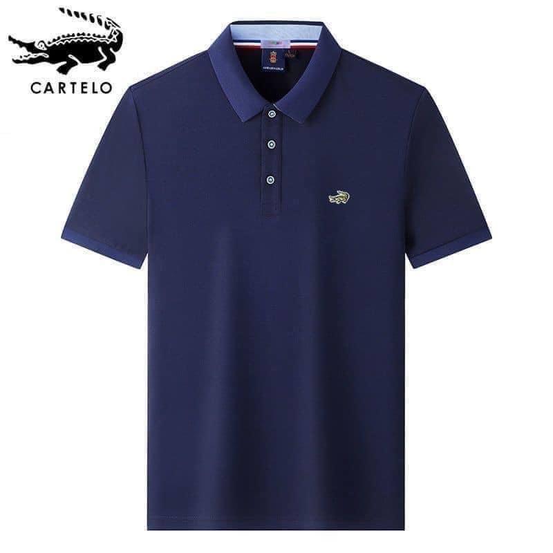 Áo Thun Polo Cotton Trơn Dáng Rộng Đơn Giản Dễ Phối Đồ Phong Cách Hàn Quốc Cho Nam Giới