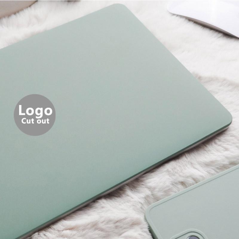 Vỏ Bảo Vệ Bàn Phím Cứng Màu Đậu Xanh Lá 2020 2021 2022 Air M1 M2 A2337 A2338 A2442 Cho Macbook pro