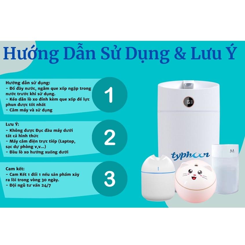 Máy Xông Tinh Dầu Mini - Máy Xông Tinh Dầu Con Mèo Siêu Dễ Thương 300ML DX70